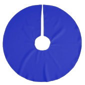 Solid Color: Royal Blue Polyester Weihnachtsbaumdecke (Vorderseite)