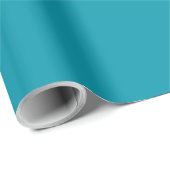 Solid color seaside teal geschenkpapier (Rolleneckpunkt)