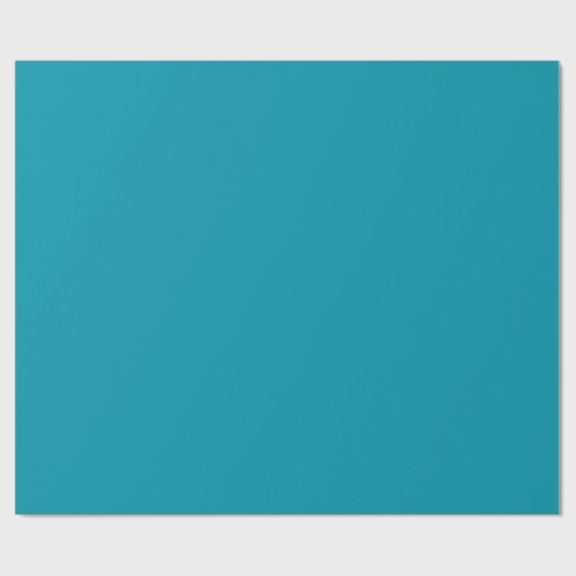 Solid color seaside teal geschenkpapier (Flach)