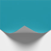 Solid color seaside teal geschenkpapier (Ecke)