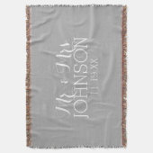 Solid Color Silver - Mr. & Mrs. Gastgeschenke Hoch Decke (Vorderseite Vertikal)