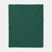 Solid color spruce dark green fleecedecke (Vorderseite)