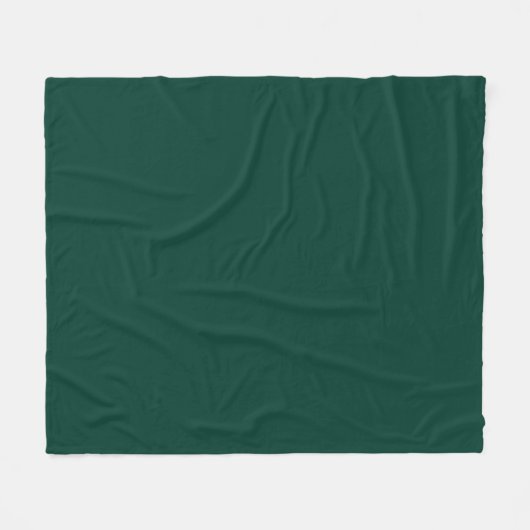 Solid color spruce dark green fleecedecke (Vorderseite (Horizontal))