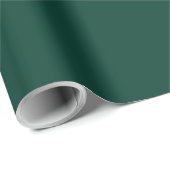 Solid color spruce dark green geschenkpapier (Rolleneckpunkt)
