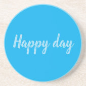 Solid Color Text Template  Getränkeuntersetzer (Vorne)