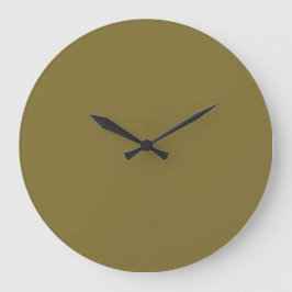 Solid-Color-Wall-Uhr - Olive Green Große Wanduhr