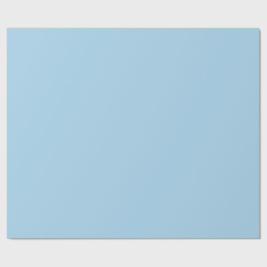 Solid Cornflower Blue Geschenkpapier (Flach)