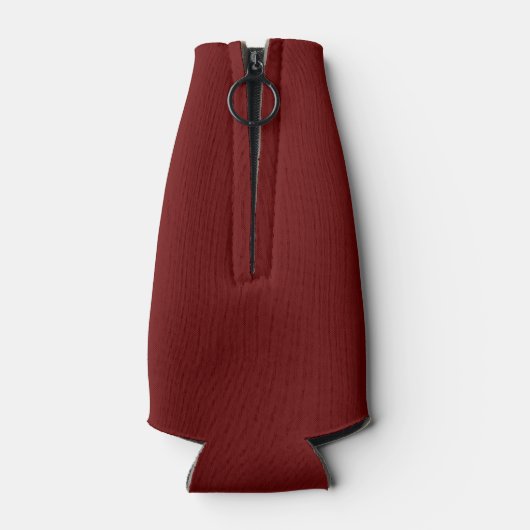 Solid Cranberry Maroon Color Personalize Flaschenkühler (Rückseite)