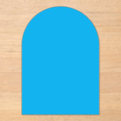 Solid Cyan Blue Background  Acryleinladungen (Vorderseite)
