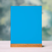 Solid Cyan Blue Background Acrylschild (Neutral)