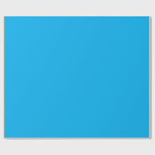 Solid Cyan Blue Background Geschenkpapier (Flach)