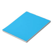 Solid Cyan Blue Background Notizblock (Rotiert)