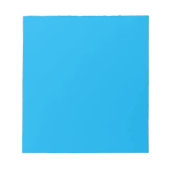 Solid Cyan Blue Background Notizblock (Vorderseite)