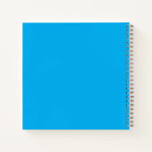 Solid Cyan Blue Background Notizblock (Rückseite)