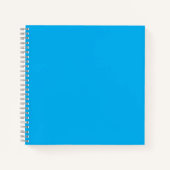 Solid Cyan Blue Background Notizblock (Vorderseite)