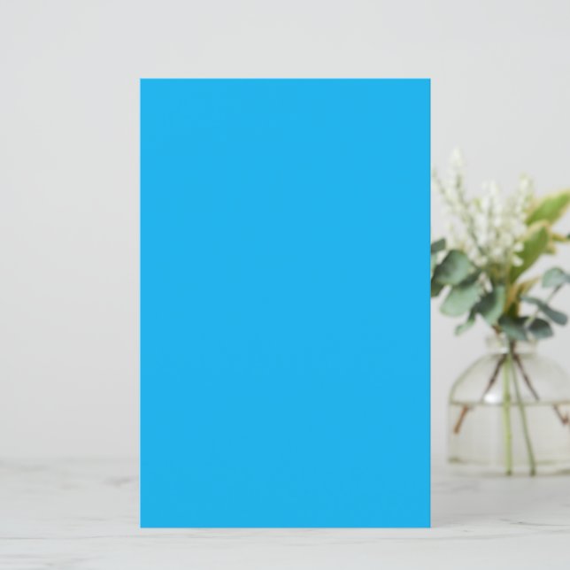Solid Cyan Blue Background | Sommerminimalstil (Stehend Vorderseite)
