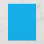 Solid Cyan Blue Background | Sommerminimalstil Einladungspostkarte (Vorderseite)