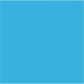 Solid Cyan Blue Background | Summer Minimal Style Aufkleber (Vorderseite)