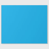 Solid Cyan Blue Background | Summer Minimal Style Geschenkpapier (Flach)