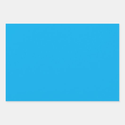 Solid Cyan Blue Background | Summer Minimal Style Geschenkpapier Set (Vorderseite 3)