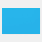 Solid Cyan Blue Background | Summer Minimal Style Geschenkpapier Set (Vorderseite 2)