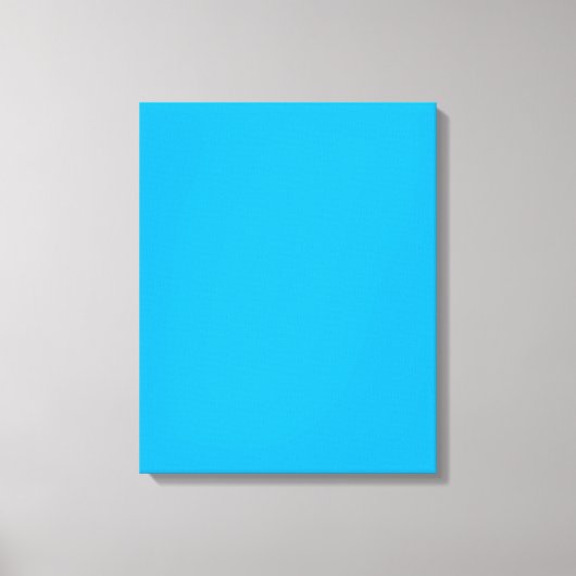 Solid Cyan Blue Background | Summer Minimal Style Leinwanddruck (Vorderseite)