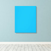 Solid Cyan Blue Background | Summer Minimal Style Leinwanddruck (Insitu (Holzboden))