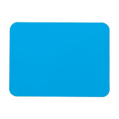 Solid Cyan Blue Background | Summer Minimal Style Magnet (Horizontal)