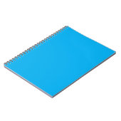 Solid Cyan Blue Background | Summer Minimal Style Notizblock (Linke Seite)