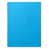 Solid Cyan Blue Background | Summer Minimal Style Notizblock (Vorderseite)
