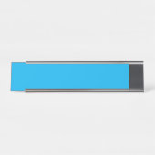 Solid Cyan Blue Background | Summer Minimal Style Schreibtischnamensplakette (Vorderseite )
