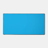 Solid Cyan Blue Background | Summer Minimal Style Schreibtischunterlage (Vorderseite)