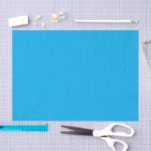 Solid Cyan Blue Background | Summer Minimal Style Seidenpapier (Handwerk)
