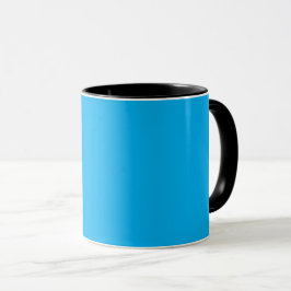 Solid Cyan Blue Background | Summer Minimal Style Tasse