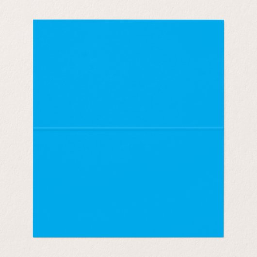 Solid Cyan Blue Background  Visitenkarten (Innenseite Aufgefaltet)