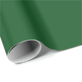 Solid Dark Forest Green Color Geschenkpapier (Rolleneckpunkt)