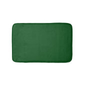 Solid Dark Forest Green Color Memory Foam Badematte (Vorderseite)
