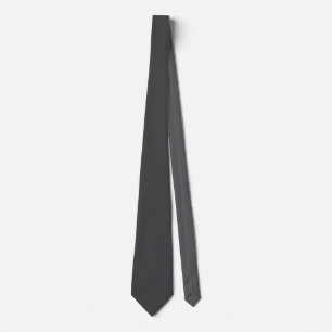 Solid Dark Gray Elegant Modernes Minimalistisch Krawatte