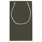Solid Dark Gray Geschenktasche Kleine Geschenktüte (Rückseite)