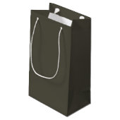 Solid Dark Gray Geschenktasche Kleine Geschenktüte (Rückseite Schrägansicht)