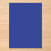 Solid Deep Blue Backdrop | Bold Minimalist Design Acryleinladungen (Vorderseite)