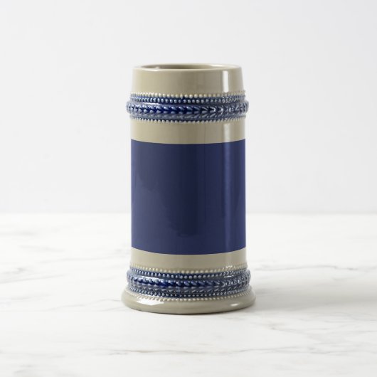 Solid Deep Blue Backdrop | Bold Minimalist Design Bierglas (Mittel)