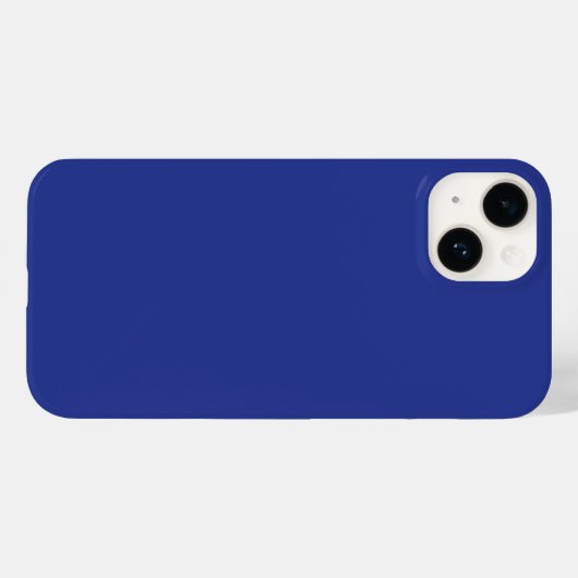 Solid Deep Blue Backdrop | Bold Minimalist Design Case-Mate iPhone Hülle (Rückseite (Horizontal))