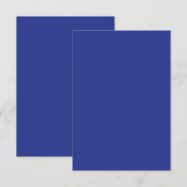 Solid Deep Blue Backdrop | Bold Minimalist Design Dankeskarte