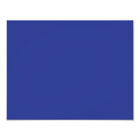 Solid Deep Blue Backdrop | Bold Minimalist Design Fotodruck (Vorne)