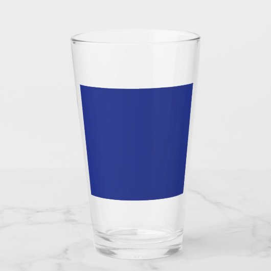 Solid Deep Blue Backdrop | Bold Minimalist Design Glas (Vorderseite)
