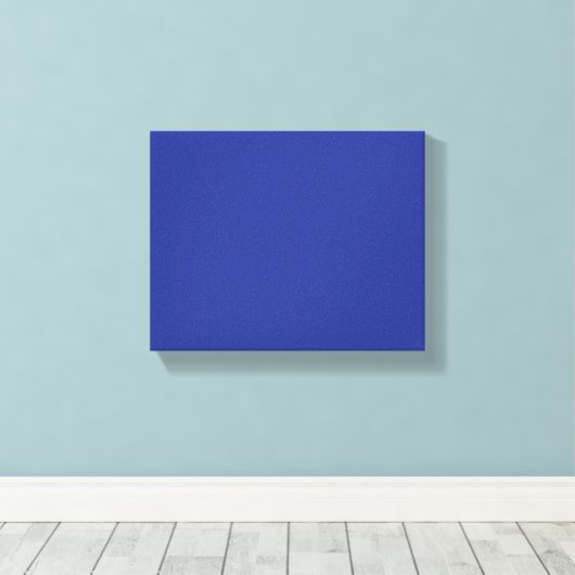 Solid Deep Blue Backdrop | Bold Minimalist Design Leinwanddruck (Insitu (Holzboden))