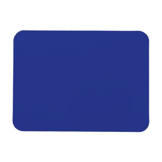 Solid Deep Blue Backdrop | Bold Minimalist Design Magnet (Horizontal)