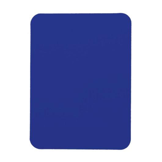 Solid Deep Blue Backdrop | Bold Minimalist Design Magnet (Vertikal)