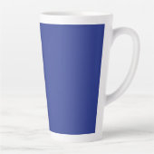 Solid Deep Blue Backdrop | Bold Minimalist Design Milchtasse (Rechts)
